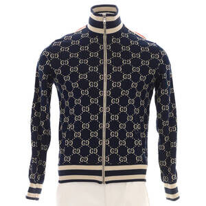 Gucci Men's Zip Track Jacket GG Jacquard Cotton